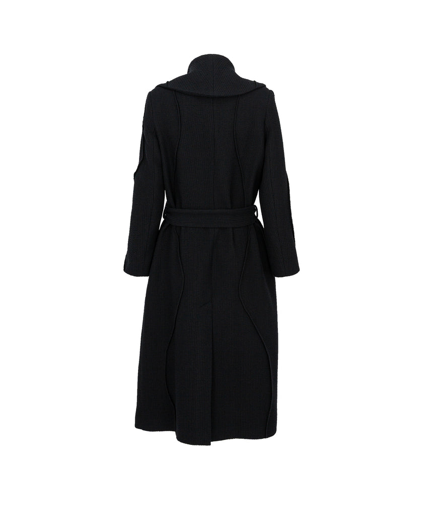 Black coat on a white background