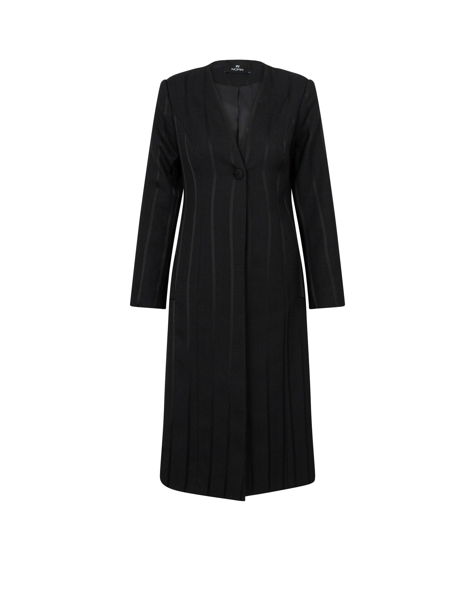 Black coat on a white background