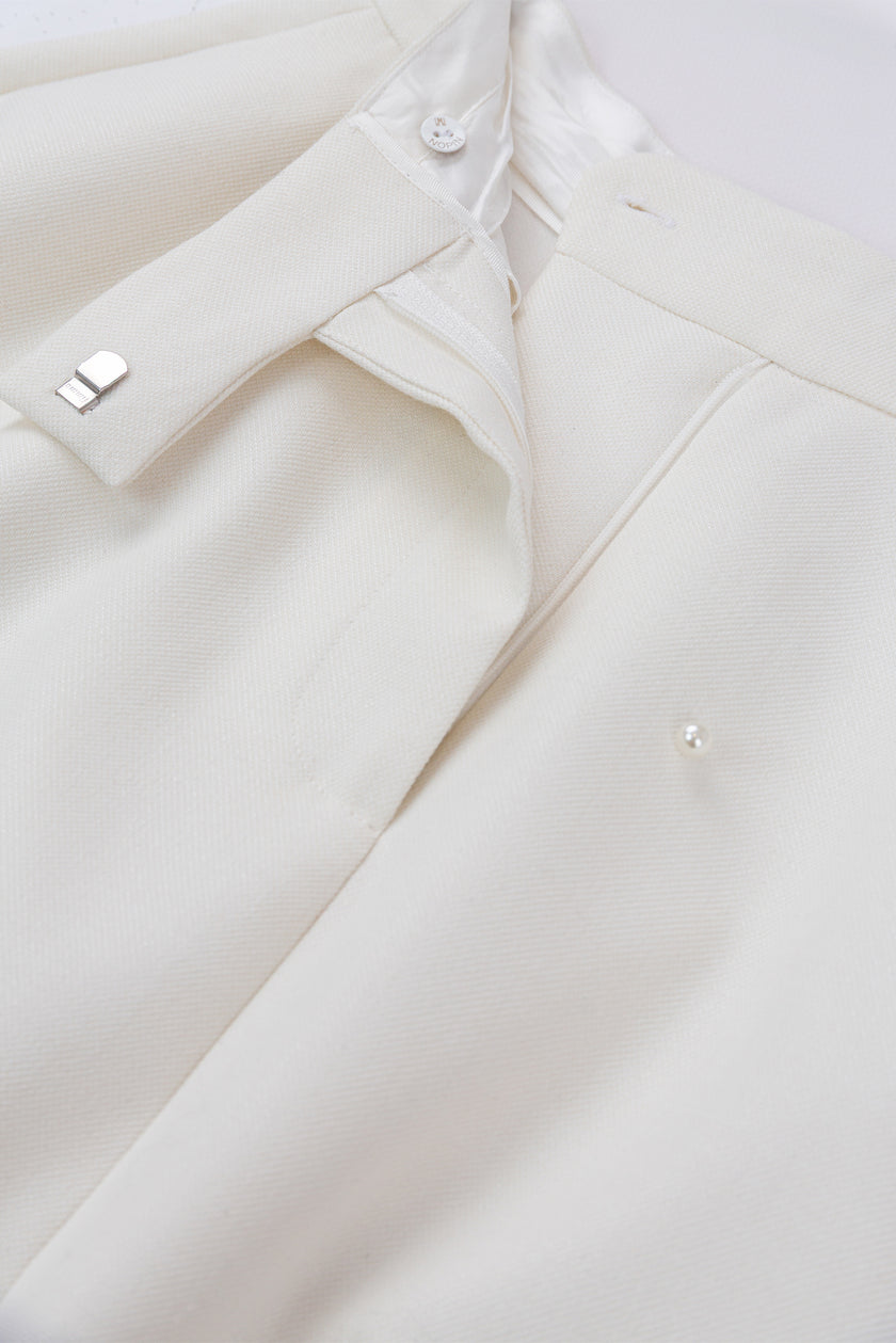 Evasé Midi Skirt with Pearls