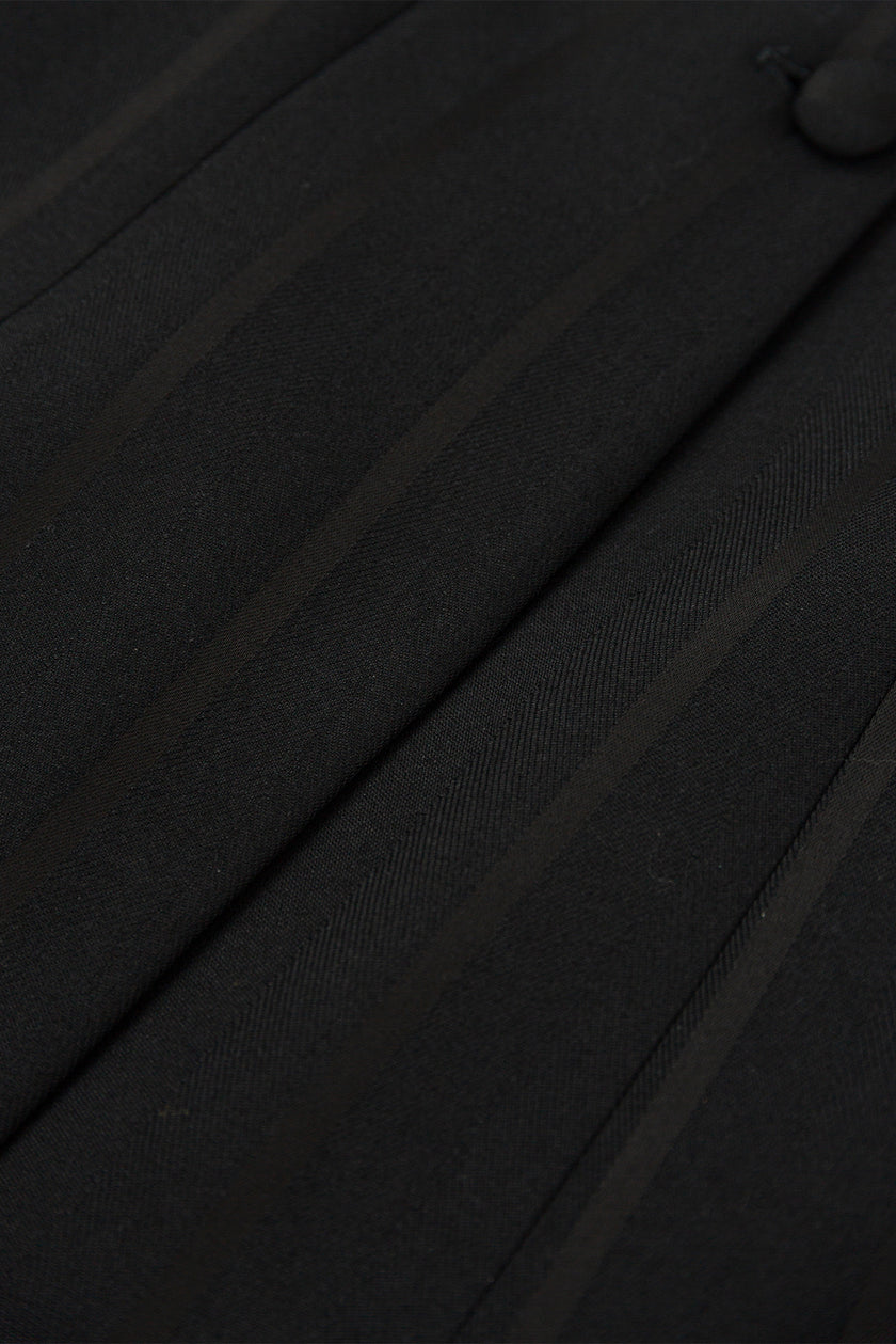 Close-up of black fabric texture