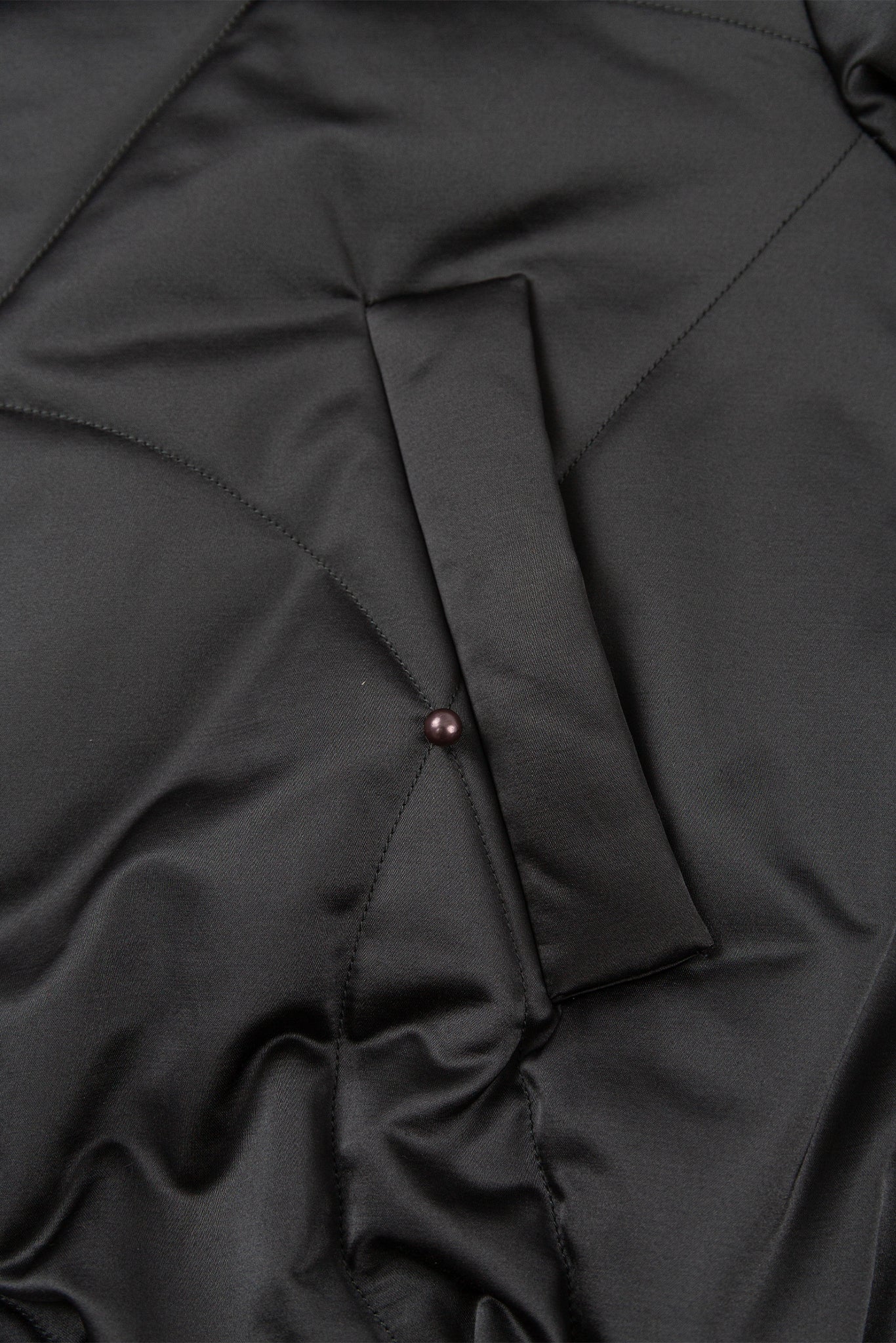 Close-up of a black fabric with a button